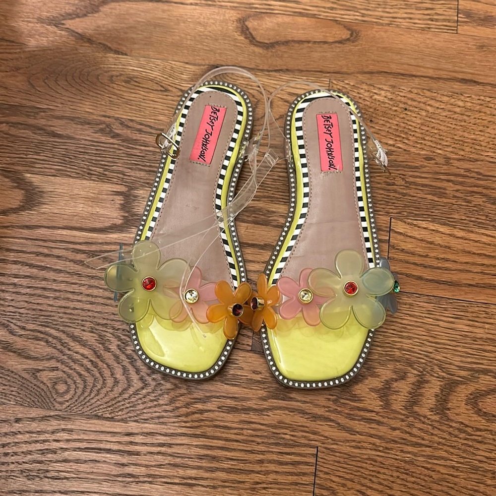 Betsey Johnson sandals, size 3
